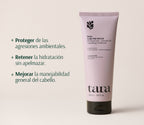 Acondicionador detox calmante de Tara. Cuidado capilar para la caspa, irritación, descamación.